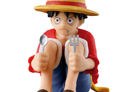 大人気「ワンピース」が「まちぼうけ」ガシャポンに初登場！飯を待つルフィなど、キャラクターらしさが表現されたフィギュア全4種 画像