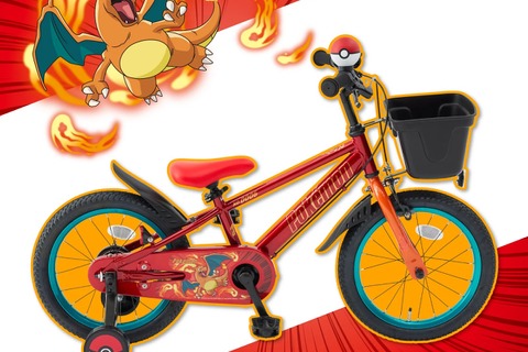 『ポケモン』デザインのキッズ向け自転車が発売!カメックス、ルカリオなど青テーマの「ブルー・パーティ」と、「リザードン」の2モデルがカッコイイ 画像