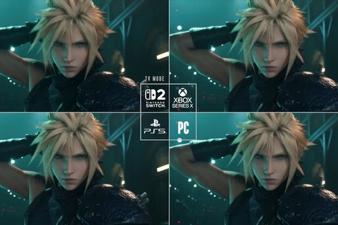 『FF7 リメイク』プラットフォーム別比較映像―スイッチ2/XSX|S/Windows版は2026年1月22日発売 画像