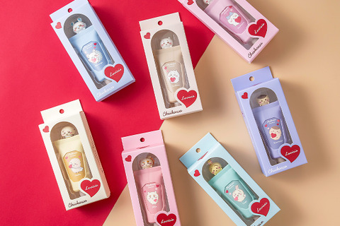 “ちょこん”と乗ったマスコットが可愛すぎる!Lovisia「ちいかわ」コラボコスメ第5弾としてハンドクリームとリップクリームが10月31日より販売 画像