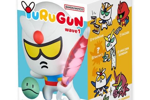 「ガンダム」MS全12種がユルい、かわいい新デザインでフィギュア化！「YURUGUN wave1」シュールなコメント入りミニカード付き 画像