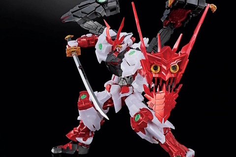 ガンプラ「MG 戦国アストレイ頑駄無」がメタリックカラーで見参！鎧武者のような各部装甲を煌びやかに一新 画像