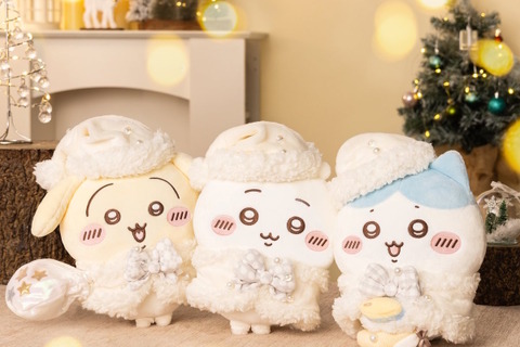 「ちいかわ」クリスマス風の「プレゼントフォーユーなぬいぐるみ」や、ラーメン豚のソフビフィギュアも！11月21日発売の新作グッズが一挙公開 画像