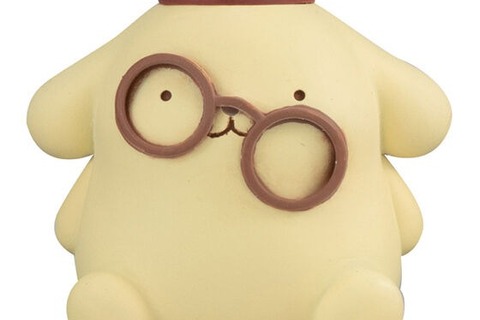 眼鏡がずれたポムポムプリンが可愛い！ハローキティ、マイメロディなど「サンリオキャラクターズ」が“めがねっこちゃんフィギュア”としてガシャポン化 画像