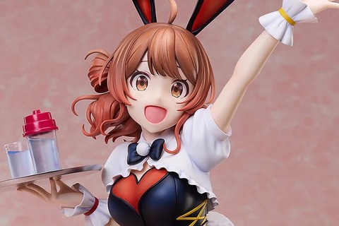 『学マス』公式描き下ろしバニー衣装の「花海佑芽」が1/4スケールフィギュア化！実布製の網タイツがリアルな存在感を演出 画像