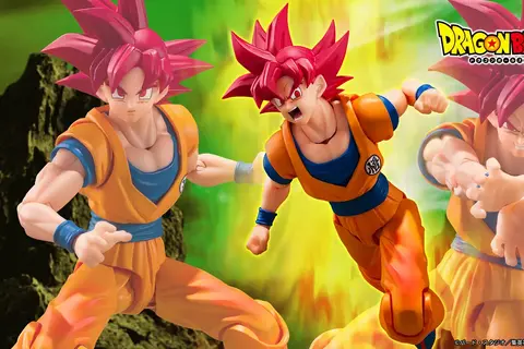 「ドラゴンボール超」より「超サイヤ人ゴッド孫悟空」アクションフィギュアが2バージョンで展開！3種の交換用表情パーツで様々なシーンを演出 画像