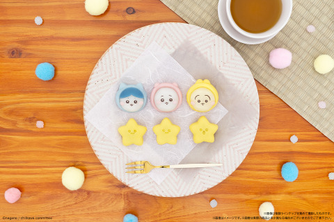パジャマ姿の「ちいかわ」が和菓子に！ハチワレ、うさぎたち3パッケージで贈る「食べマスあそーと」再登場 画像