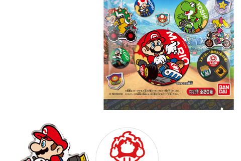 『マリオカート ワールド』カートに乗ったキャラクターなどアクリル製マグネット全20種！ゲーム内に登場する“ステッカー”も1枚付属 画像