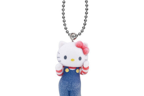 「サンリオ」ライブキャラがふわふわフロッキーな「ミニチュアチャーム」に！ハローキティ、ポムポムプリンなど全5種 画像