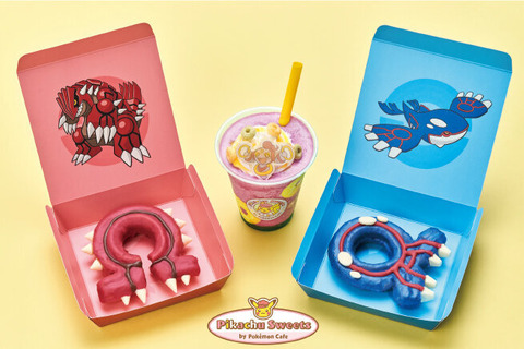 『ポケモン』グラードン/カイオーガをモチーフにしたドーナツが発売！「ピカチュウスイーツ」オリジナルステッカーも貰える 画像