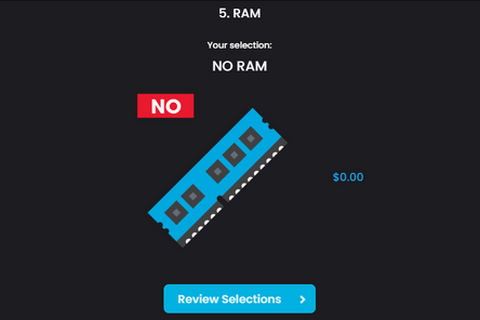 メモリだけでPC価格の4分の1…高騰と供給不足を受け、海外BTOショップが「メモリ無し」オプションを提供開始 画像