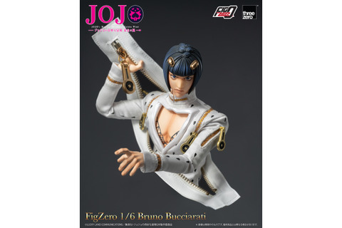 “アリーヴェデルチ！”も決まる！「ジョジョ 5部」より「ブローノ・ブチャラティ」がフル可動フィギュア化、大型ジッパーなど豊富なオプション 画像