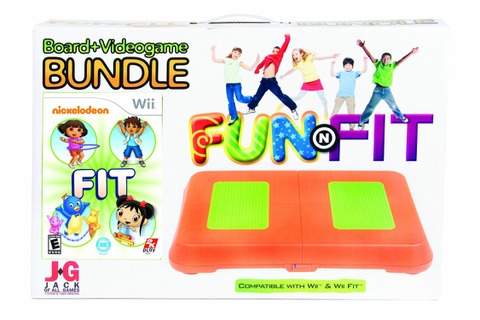 子供向けフィットネスゲームはオリジナルカラーのバランスWiiボードで 画像