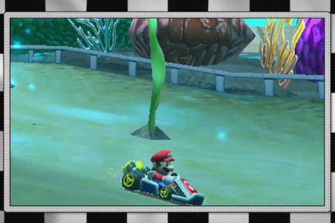 3DS版『マリオカート』ではコインがコース上にある 画像