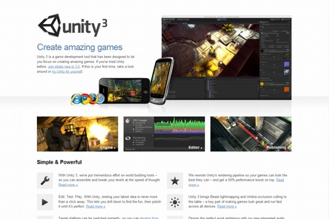 ユニティ、マルチプラットフォーム向け統合開発環境「Unity3.5」をリリース 画像