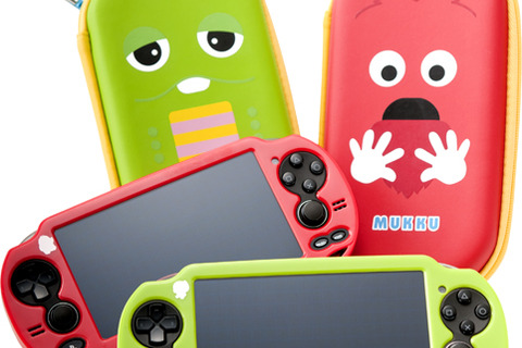 ガチャピン＆ムックをモチーフにしたPS Vita用アクセサリー3種が新登場 画像