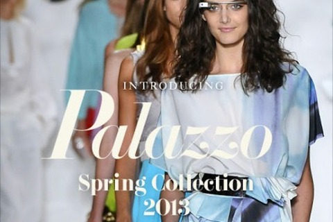 グーグルのARメガネ「Google Glass」、ファッションショーに登場 画像