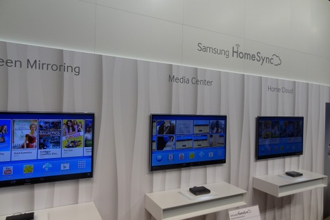 【MWC 2013】サムスンのパーソナルクラウド&メディアサーバー「HomeSync」 画像
