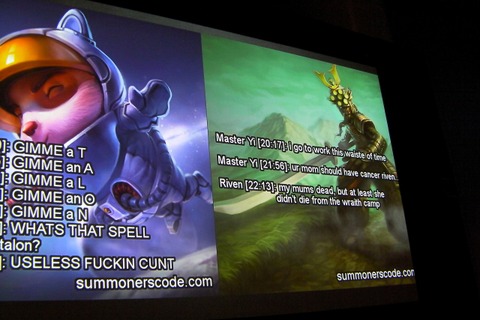 【GDC 2013】オンラインゲーマーの問題行動を抑制するには? 世界最大のMOBA『League of Legend』の取り組み 画像
