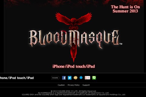 【E3 2013】スクエニが送る、耽美と退廃に染まりしARPG『BLOODMASQUE』、iOS向けに今夏発売 画像