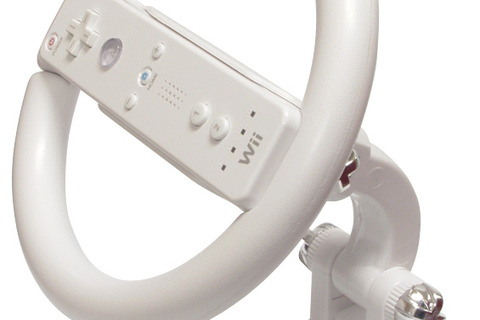日本トラストテクノロジー、Wii用「ハンドルコントローラースタンド」を発売 画像