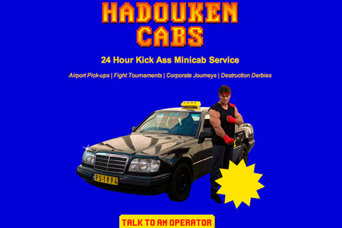 PS4のバイラル映像に「波動拳タクシー」なる謎のタクシー会社が起用される 画像