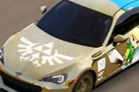ゴールド&ブルーのツートンカラーが映える「ゼルダ」カスタムカー、『Forza Motorsport 5』でファンが作成 画像