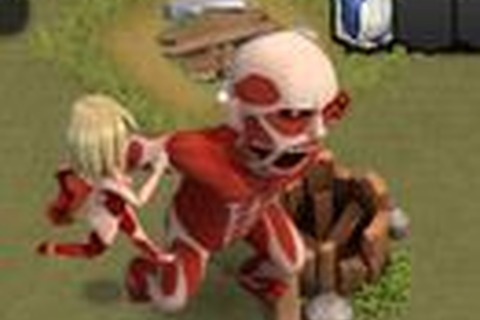 『進撃の巨人 -自由への咆哮-』は『クラッシュオブクラン』風のSLG!巨人を操り他のプレイヤーの街に攻め入ろう 画像