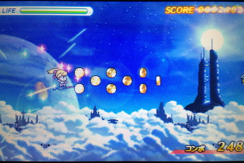 【ロコレポ】第75回 疾走感あり！ 3DS立体視の大空を翔けてコインを集めるハイスピードアクションゲーム『SKYPEACE』 画像