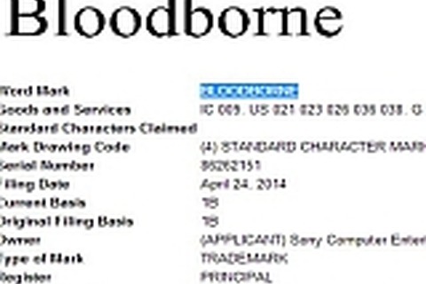 ソニーが『Bloodborne』なる未発表ゲームの商標を出願 画像