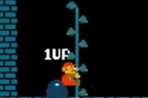 マリオが地中から生える豆の木に乗って無限1UP!?『スーパーマリオブラザーズ』奇妙で新しい無限1UP裏ワザ 画像