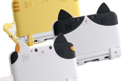 3DS LLがネコに変身！「シリコンカバー ねこにゃん DX」発売 ― とら、はち、ミケ、どの柄のネコがお好み？ 画像