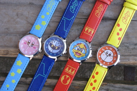 腕時計「星のカービィ」フェイスウォッチ発売決定、ラインナップはカービィ・メタナイト・デデデ大王・ワドルディ 画像
