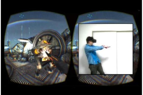 「Oculus Rift」とAndroidアプリで、仮想空間を感覚的に歩き回ってみた…ミクの頭を撫でることも 画像
