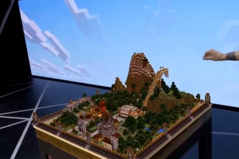 【E3 2015】「HoloLens」で『Minecraft』の世界が現実世界に浮き上がる 画像