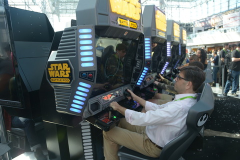 【レポート】『スター・ウォーズ：バトル ポッド』フラットスクリーンVer.をプレイ、ドーム型との違いとは 画像