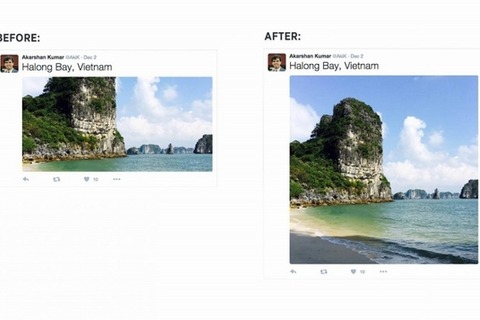 Twitter、画像付き投稿のプレビューを全体表示に 画像