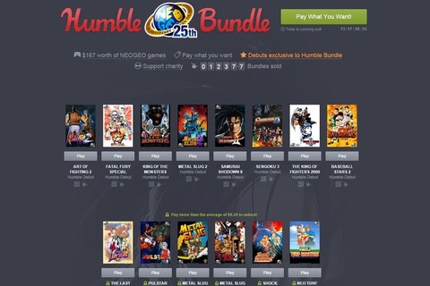 ネオジオ25周年!記念してブラウザで試遊できる「Humble NEOGEO 25th Bundle」販売中 ― SNKの名作が集う 画像