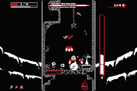 高評価国産ACT『Downwell』PS4/PS Vita版の発売日が正式決定 画像