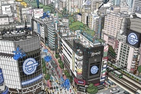 「攻殻機動隊S.A.C」の世界観で渋谷を表現！I.Gストアの新キービジュアルがお披露目 画像