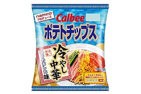 ナムコ×カルビーによる「ポテトチップス 冷やし中華はじめました味」誕生！冷やし中華に合う「紅生姜コーラ」も 画像
