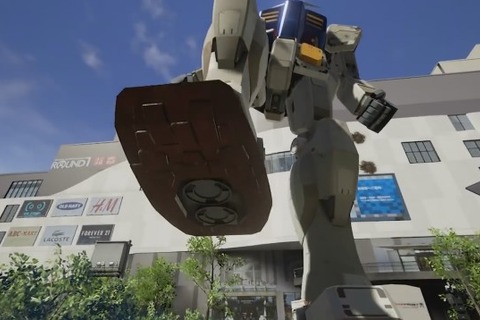 「その迫力、もはや恐怖」…『ガンダムVR ダイバ強襲』PV公開! ザクの攻撃を受けてガンダムの手に避難 画像