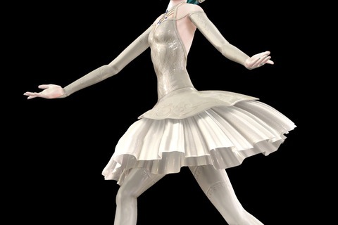 初音ミクがバレエ・コスチュームを披露!ツインテールを封印しクラシックな姿に 画像