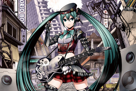 「初音ミク」×「ドン・キホーテ」コラボ! ソリッドな描き下ろしイラストがお披露目 画像