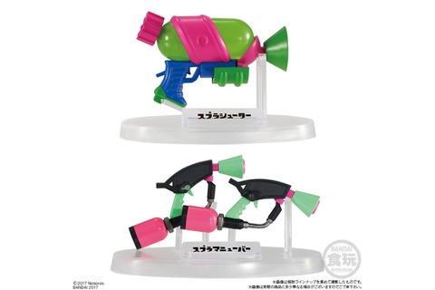 「スプラトゥーン2 ブキコレクション」12月発売、フィギュア化されたイカのブキ第3弾が登場！ 画像