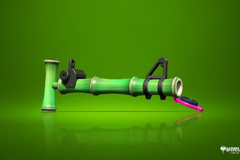 『スプラトゥーン2』新ブキ「14式竹筒銃・甲」が発表―チャージせずに撃っても射程距離が変わらない？ 画像