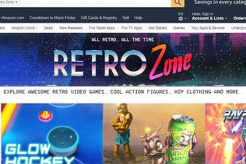 海外Amazonがレトロゲームに焦点を当てたWebポータル「Retro Zone」を開始 画像