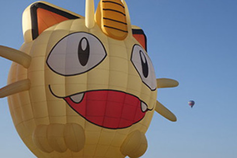 飛んだ！ニャース気球！ 佐賀バルーンフェスタで大空へ！！ 画像