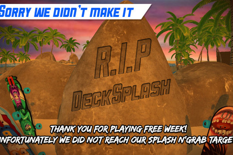 ナワバリ対戦スケートゲーム『Decksplash』DL数目標未達、開発中止に 画像