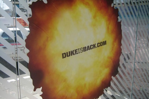 【GDC 2009】会場付近に謎のサイン・・・「Duke Nukem」が帰って来た! 画像